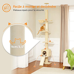 Acheter Pawz road Arbre à chat réglable en hauteur - 216-273 cm - Beige