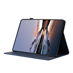 Acheter Étui pour tablette en cuir gaufré à motif papillon et fleur pour Samsung Galaxy Tab A11/A9-Bleu