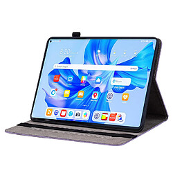 Avis Étui pour tablette Huawei MatePad Pro 11 (2022) , cuir gaufré, motif papillon et rose - Violet