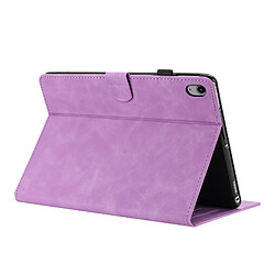 Avis Étui pour tablette en cuir gaufré à motif papillon et fleur pour Samsung Galaxy Tab S11-Violet