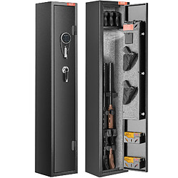 Vevor Armoire 3 fusils, coffre-fort serrure/clavier, accès rapide, étagère amovible, domestique