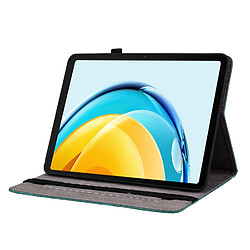 Avis Étui pour tablette Huawei MatePad SE 10.4 , cuir gaufré, motif papillon et rose - Vert