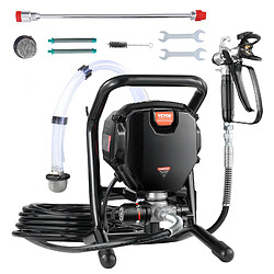 Vevor Systeme de Peinture par Pulverisation 750 W 3000 PSI Pulverisateur sans Air Portable 1,2 L/min Pistolet de Peinture avec Tuyau 7,6 m pour Peinture Interieure Exterieure Fournitures Clotures
