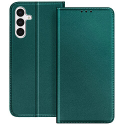 Avizar Étui Folio pour Galaxy S25 FE avec Porte-carte et Support Vidéo Vert foncé