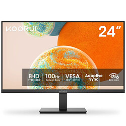 KOORUI E2412F Écran PC - 24 pouces 1920*1080 100Hz - Noir