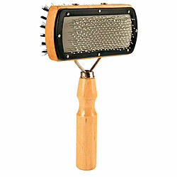 Brosse pour carder Trixie Nylon Bois Métal 10 × 18 CM Bicolore
