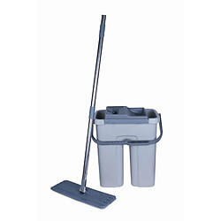 Balai plat vadrouille et seau gris Cenocco CC9070-GRE