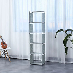 Etagère de rangement à 5 niveaux Gris Herzberg HG03336-GRY
