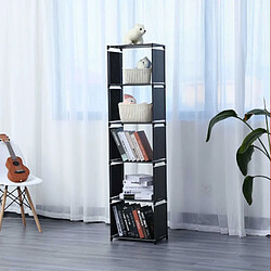 Etagère de rangement à 5 niveaux Gris Herzberg HG03619-BLK