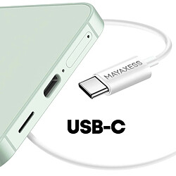 Mayaxess Écouteurs filaires USB-C - Blanc