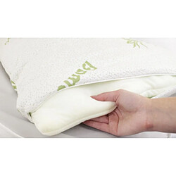 Housse d'oreiller en bambou 50x76cm Herzberg HG5076BMC-H