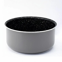 Acheter Batterie de cuisine revêtement pierre avec manche amovible 17 pièces carbonne Herzberg HG8055-CAR