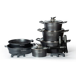 Batterie de cuisine 17 pièces Argenté Royalty Line RLES1014M-SIL