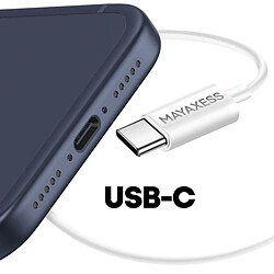 Mayaxess Écouteurs filaires USB-C - Blanc