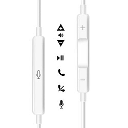 Mayaxess Écouteurs filaires USB-C - Blanc