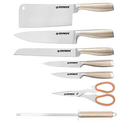 Set de couteaux 8 Pièces Jaune Herzberg HGSKN8-YEL