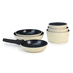 Set 7 pièces JADE 'réactif' avec poignée amovible Laguiole LA-9120340