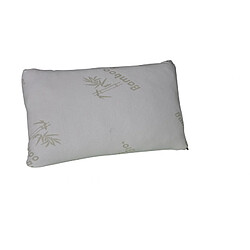 Oreiller de luxe en bambou Queen 50x76cm Herzberg HG5076BM-blanc