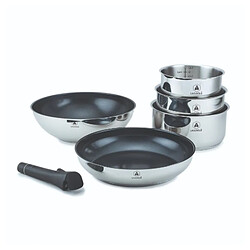 Set 6 pièces amovible 'réactif' inox Laguiole LA-9120815