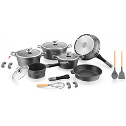 Batterie de cuisine 17 pièces Argenté Royalty Line RLES1014M-SIL