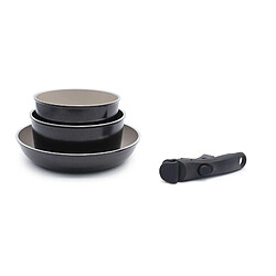 Set 4 pièces amovible aluminum 'So nature - Océan' Laguiole LA-9120172