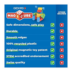 Acheter Geomag Magicube blocs magnétiques - Jaune