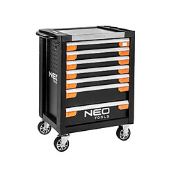 Neo Tools Servante d'atelier PRO équipée 7 tiroirs 174 outils NEOTOOLS 84-220+G