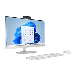 PC Tout-en-un HP 24-cr0081nf - Windows 11 - 23,8 FHD IPS - Ryzen 7 7730U - RAM 16Go - Stockage 512Go + Clavier et souris sans fi