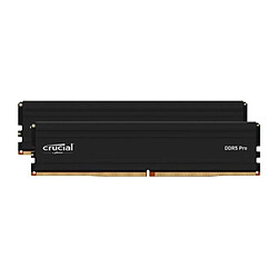 Mémoire RAM - CRUCIAL - PRO DDR5 - 64Go (2x32Go) - DDR5-5600 - UDIMM CL46 (CP2K32G56C46U5)