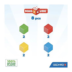 Geomag Magicube Recycled cubes magnétiques - Vert clair