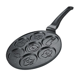 Poêle à crêpes et galettes avec 7 motifs animaux 26cm Herzberg HGCP267ANL