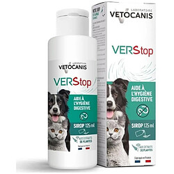 Sirop pour l'hygiène digestive - VETOCANIS - VERSTOP - Pour chiens et chats - 125 ml
