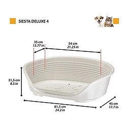 Corbeille - FERPLAST - SIESTA DELUXE 4 - Gris clair