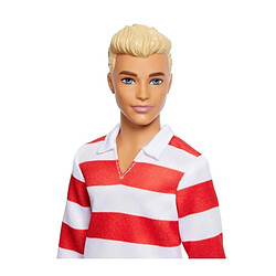 Barbie poupée Ken Fashionistas - Rouge pas cher