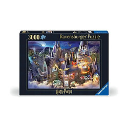 Puzzle 3000 pieces Vue sur le château de Poudlard / Harry Potter, des 14 ans, 17561, Ravensburger pas cher