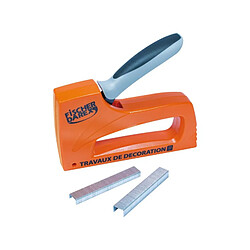 FISCHER DAREX Coffret agrafeuse manuelle + 2 400 agrafes 6/8 mm