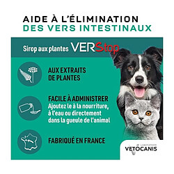 VETOCANIS Sirop contre les vers - 125 ml - Pour chien et chat