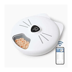 Cat'It Distributeur de repas pour chat connecté - CATIT - PIXI SMART - 6 x 170ml - Ecran tactile LCD - Avec Blocs réfrigérants