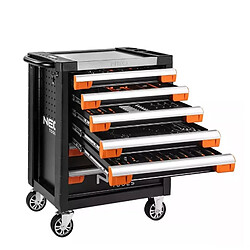 Neo Tools Servante d'atelier PRO équipée 7 tiroirs 174 outils NEOTOOLS 84-220+G