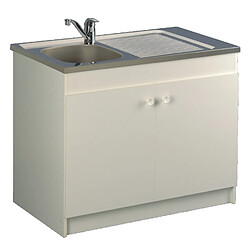 Meuble sous évier LEADER hydrofuge 800x600cm 2 portes AQUARINE 200103