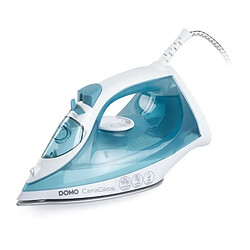 Fer a repasser vapeur - DOMO - DO7060S CeraGliss - 2400 W - 40 g/min - 320 ml - Bleu / Blanc