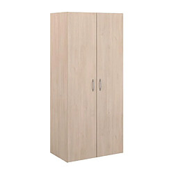 Armoire de chambre - EASY LIFE - Chene - 2 portes - 80,2 x 180 x 49,7 - PARISOT