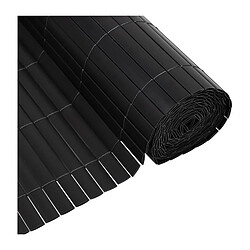 Canisse PVC double face - NATURE - 1 x 3 m - 1600 g/m² - Occultant 4/5 - Anti-UV - Anthracite