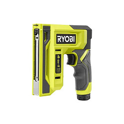Agrafeuse cloueuse - RYOBI - 4V - Agrafes de 6 a 14 mm - Pointes 18G jusqu'a 15 mm - Livrée avec 1100 agrafes T50 et 250 pointe