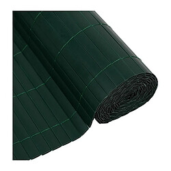 Canisse PVC double face - NATURE - 1 x 3 m - 1600 g/m² - Occultant 4/5 - Anti-UV - Vert