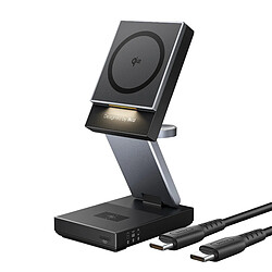 Iniu Station de Charge 3-en-1 Qi2 MagPro pour Écouteurs TWS / Apple Watch 15W Noir