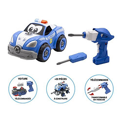 Silverlit Voitre télécommandée - TOOKO - CONSTRUIS MA VOITURE DE POLICE RC - Technologie follow-me - Des 2 ans
