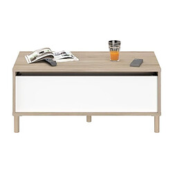 Acheter Parisot Ensemble salon TV table basse - Blanc