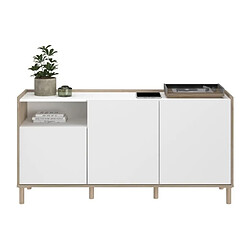 Avis Parisot Ensemble salon TV table basse - Blanc