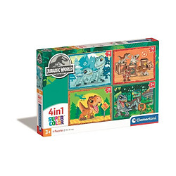 CLEMENTONI Puzzle 4 en 1 Jurassic World